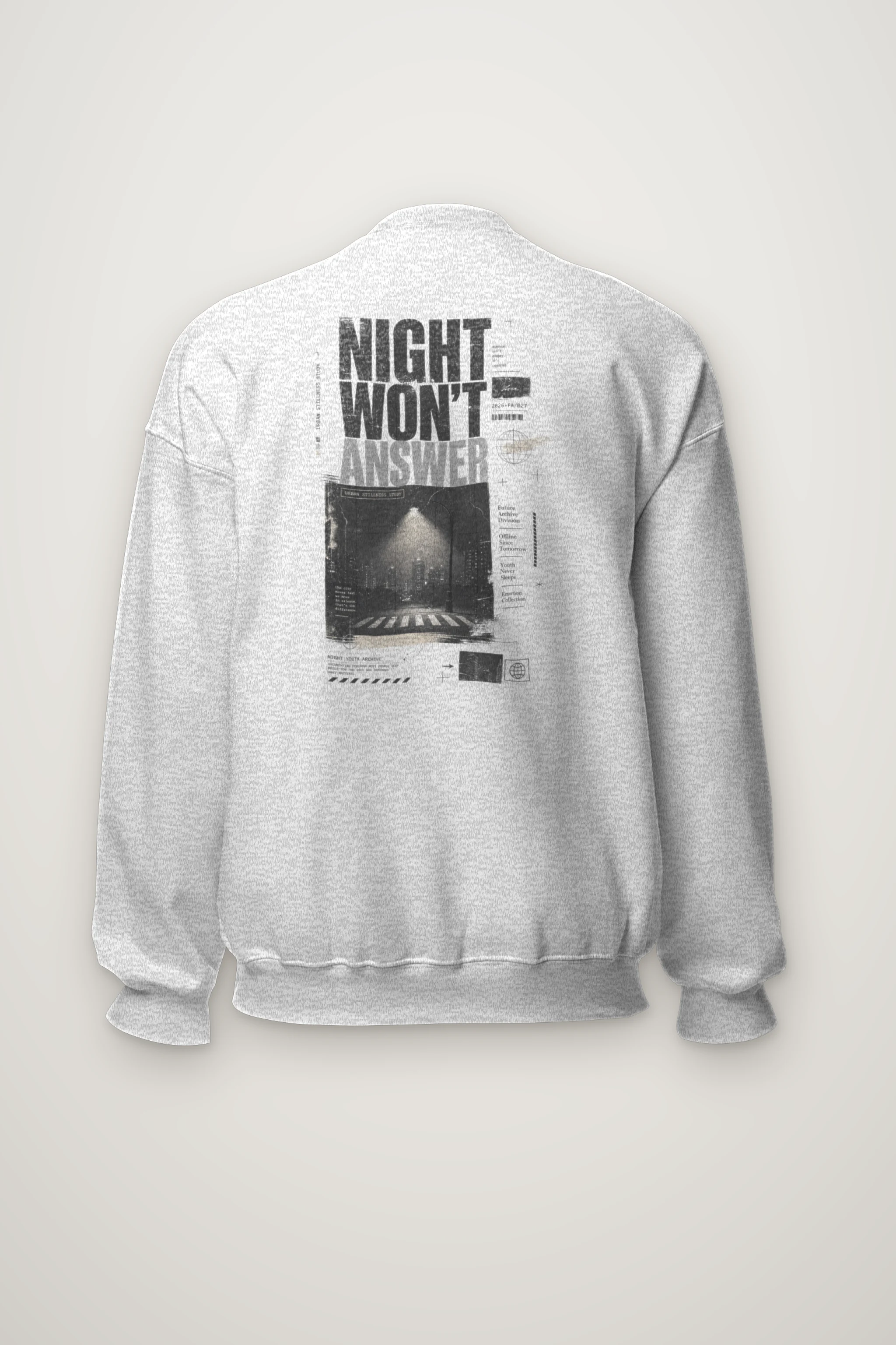 "Night Won’t Answer" Heavy Blend Unisex Crewneck Sweatshirt