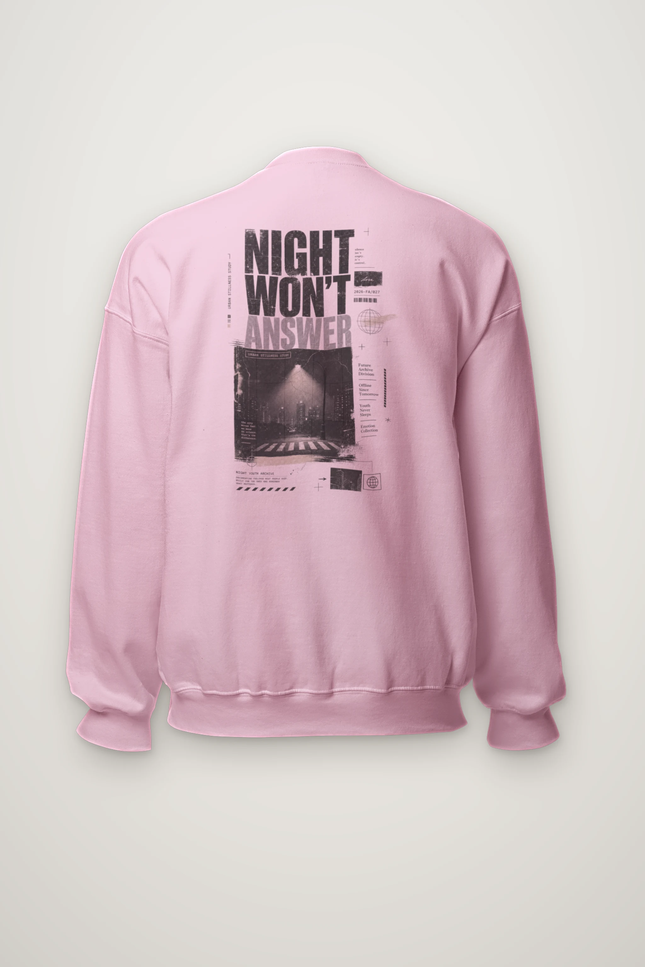 "Night Won’t Answer" Heavy Blend Unisex Crewneck Sweatshirt