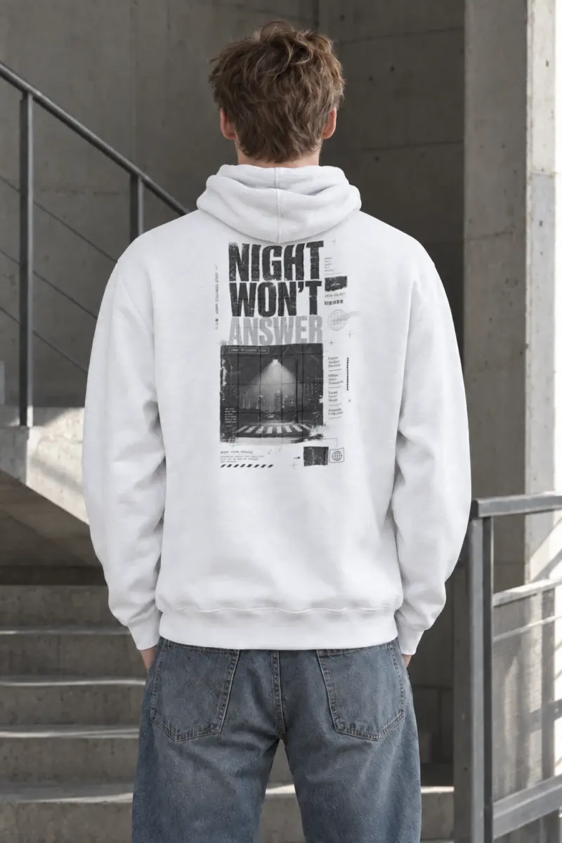 "Night Won’t Answer" Heavy Blend Unisex Pullover Hoodie
