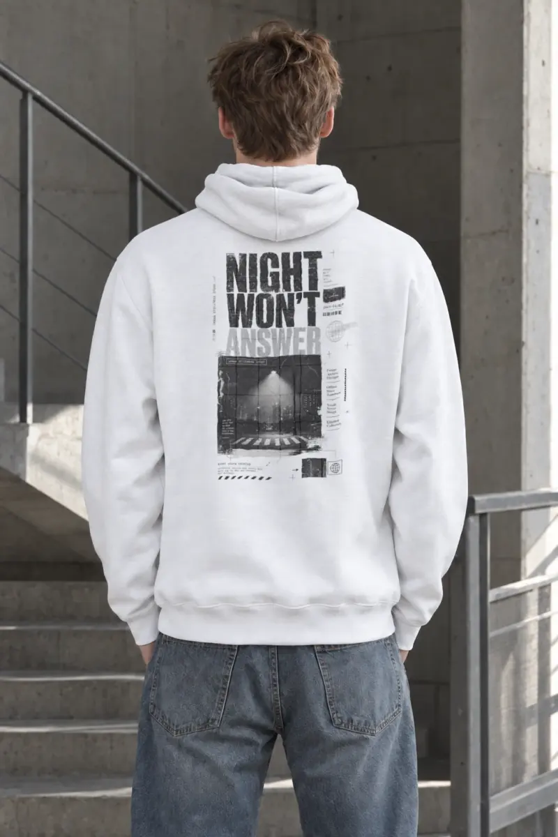 "Night Won’t Answer" Heavy Blend Unisex Pullover Hoodie