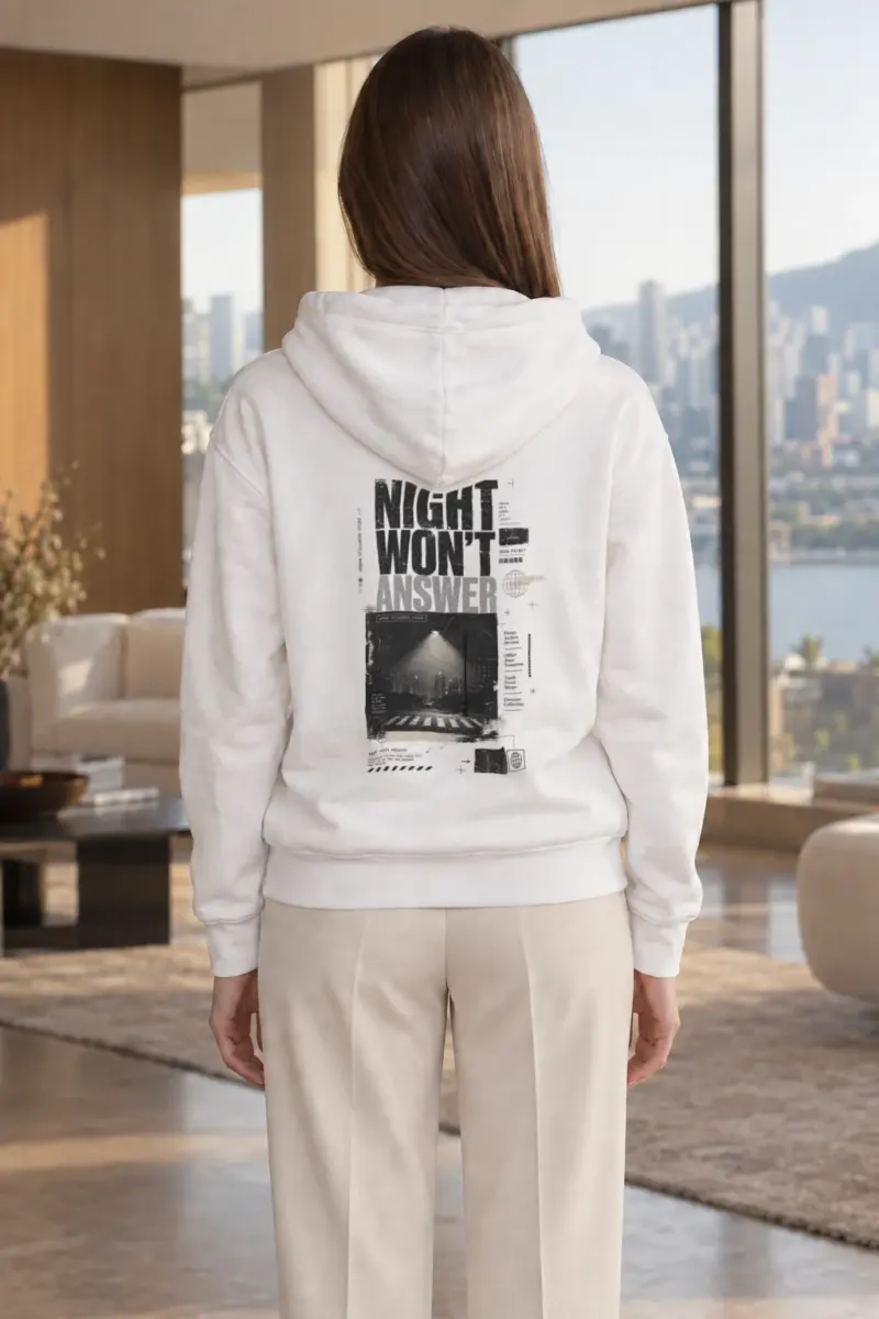 "Night Won’t Answer" Heavy Blend Unisex Pullover Hoodie | Gildan 18500