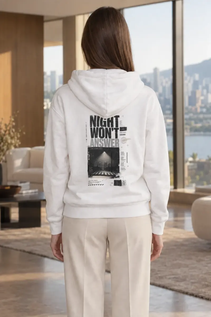 "Night Won’t Answer" Heavy Blend Unisex Pullover Hoodie | Gildan 18500