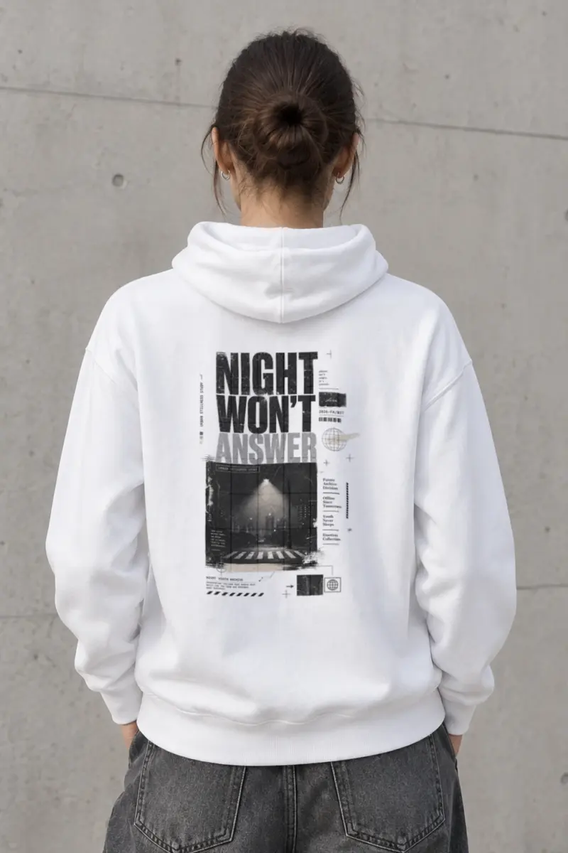 "Night Won’t Answer" Heavy Blend Unisex Pullover Hoodie