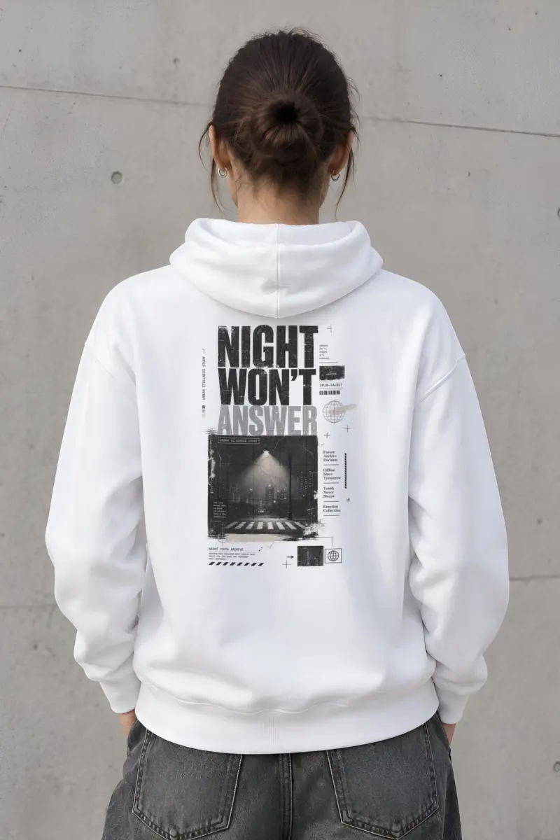 "Night Won’t Answer" Heavy Blend Unisex Pullover Hoodie