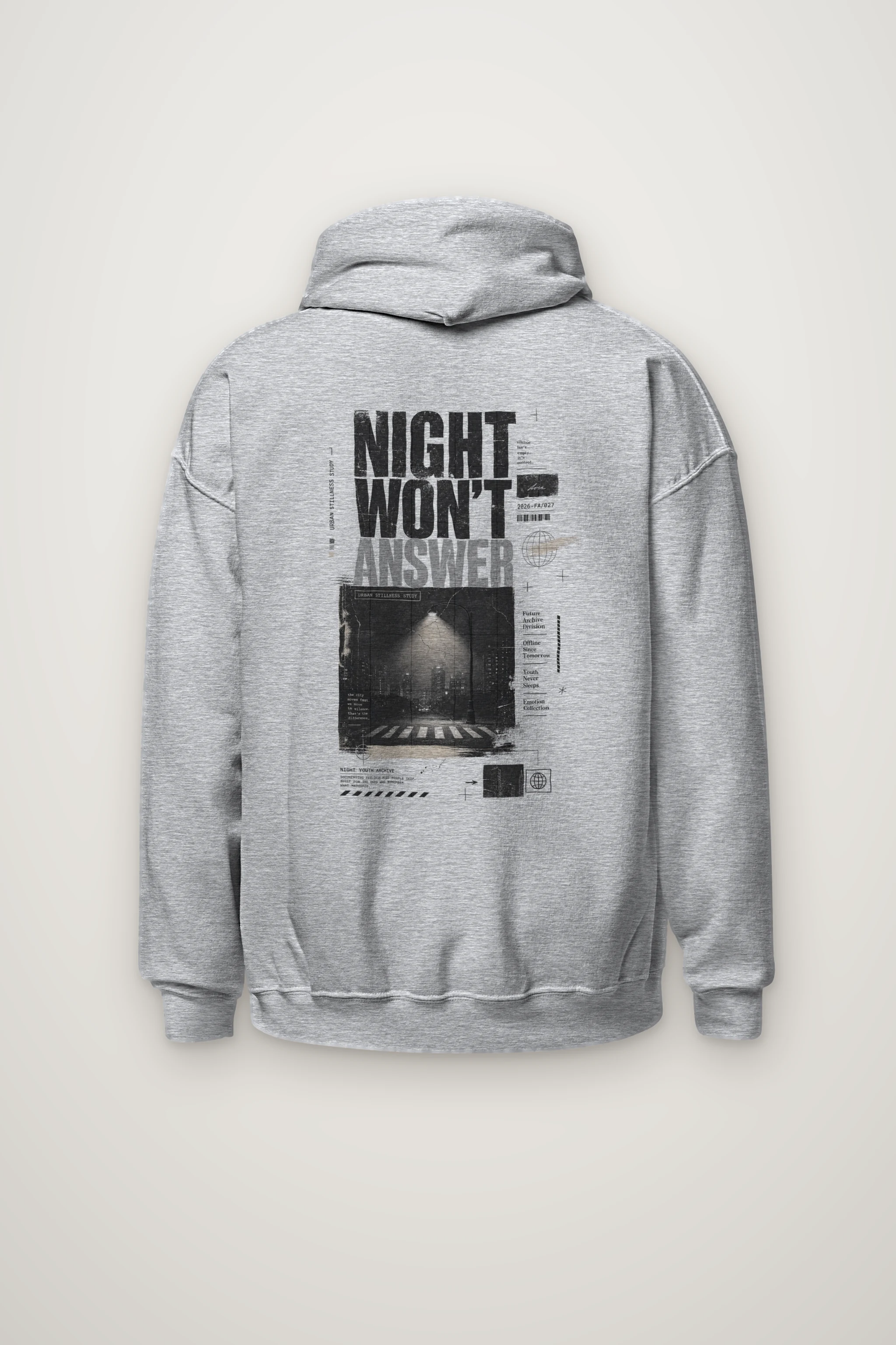 "Night Won’t Answer" Heavy Blend Unisex Pullover Hoodie