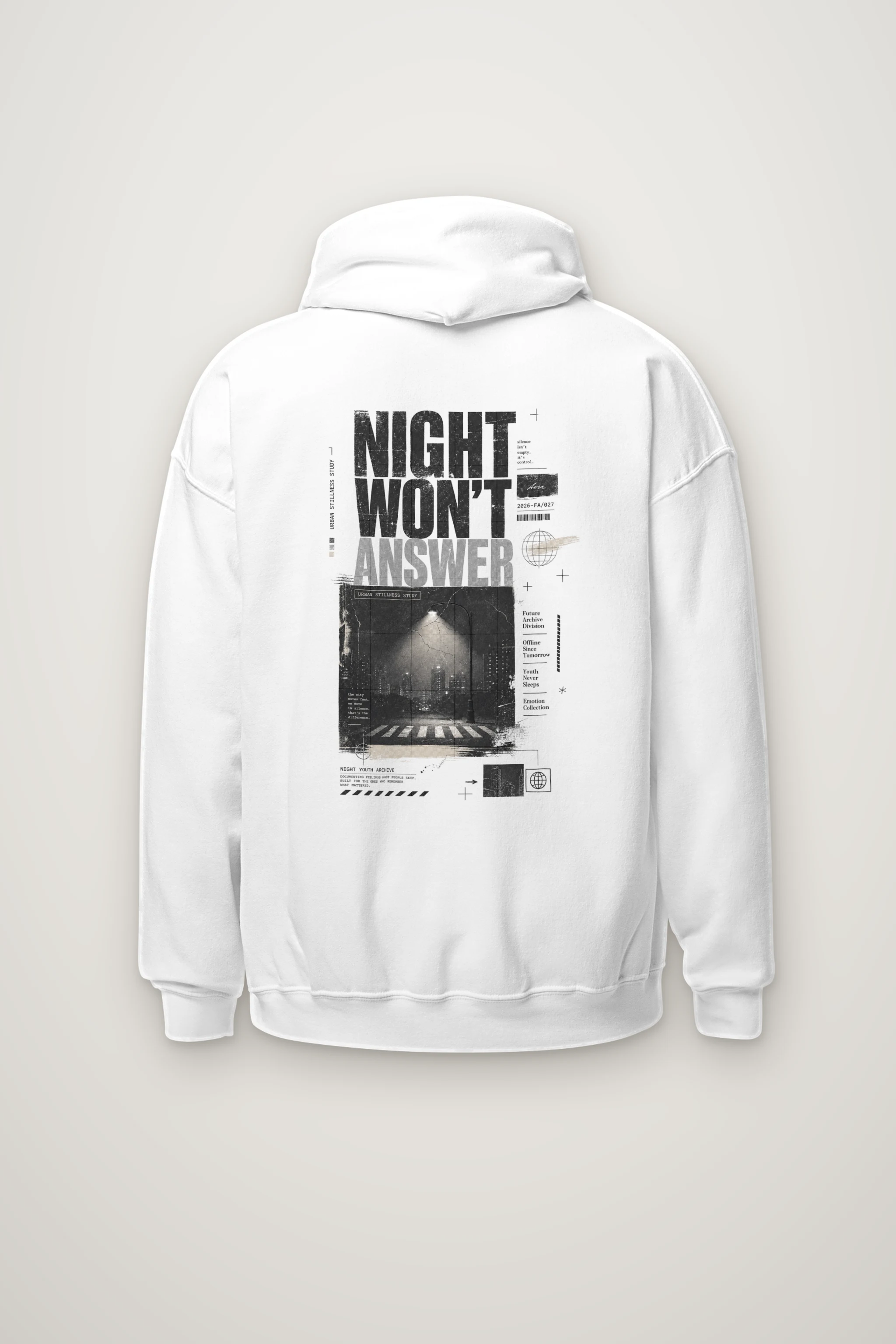 "Night Won’t Answer" Heavy Blend Unisex Pullover Hoodie
