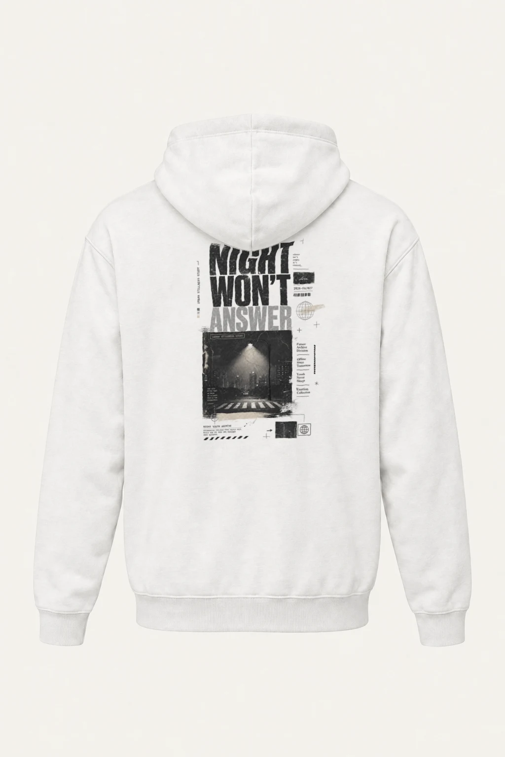 "Night Won’t Answer" Heavy Blend Unisex Pullover Hoodie | Gildan 18500