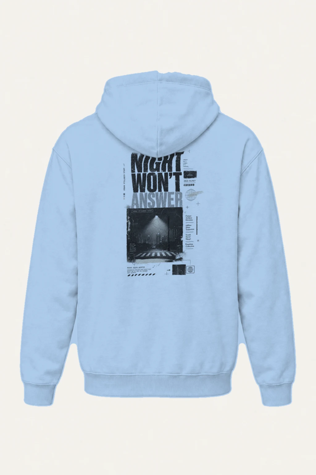 "Night Won’t Answer" Heavy Blend Unisex Pullover Hoodie | Gildan 18500
