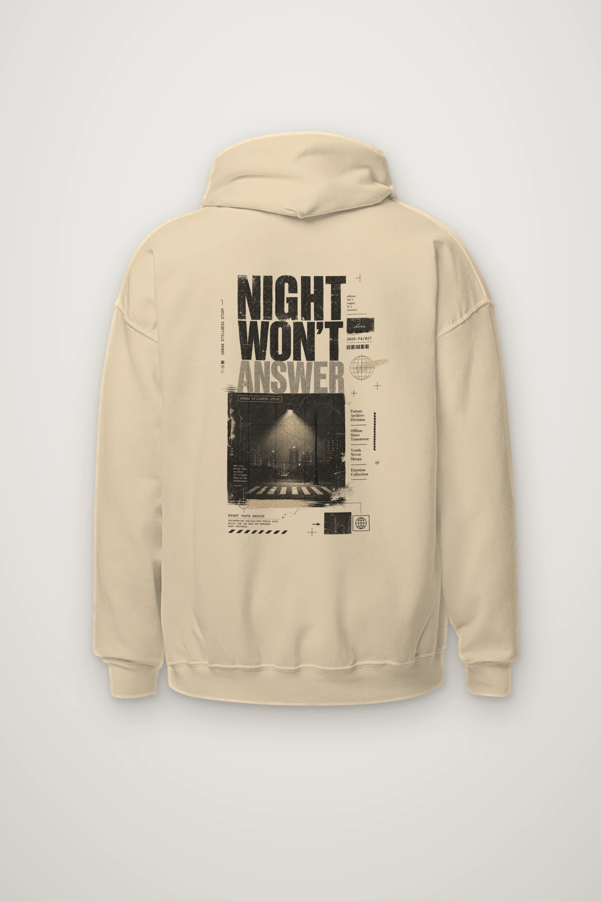 "Night Won’t Answer" Heavy Blend Unisex Pullover Hoodie