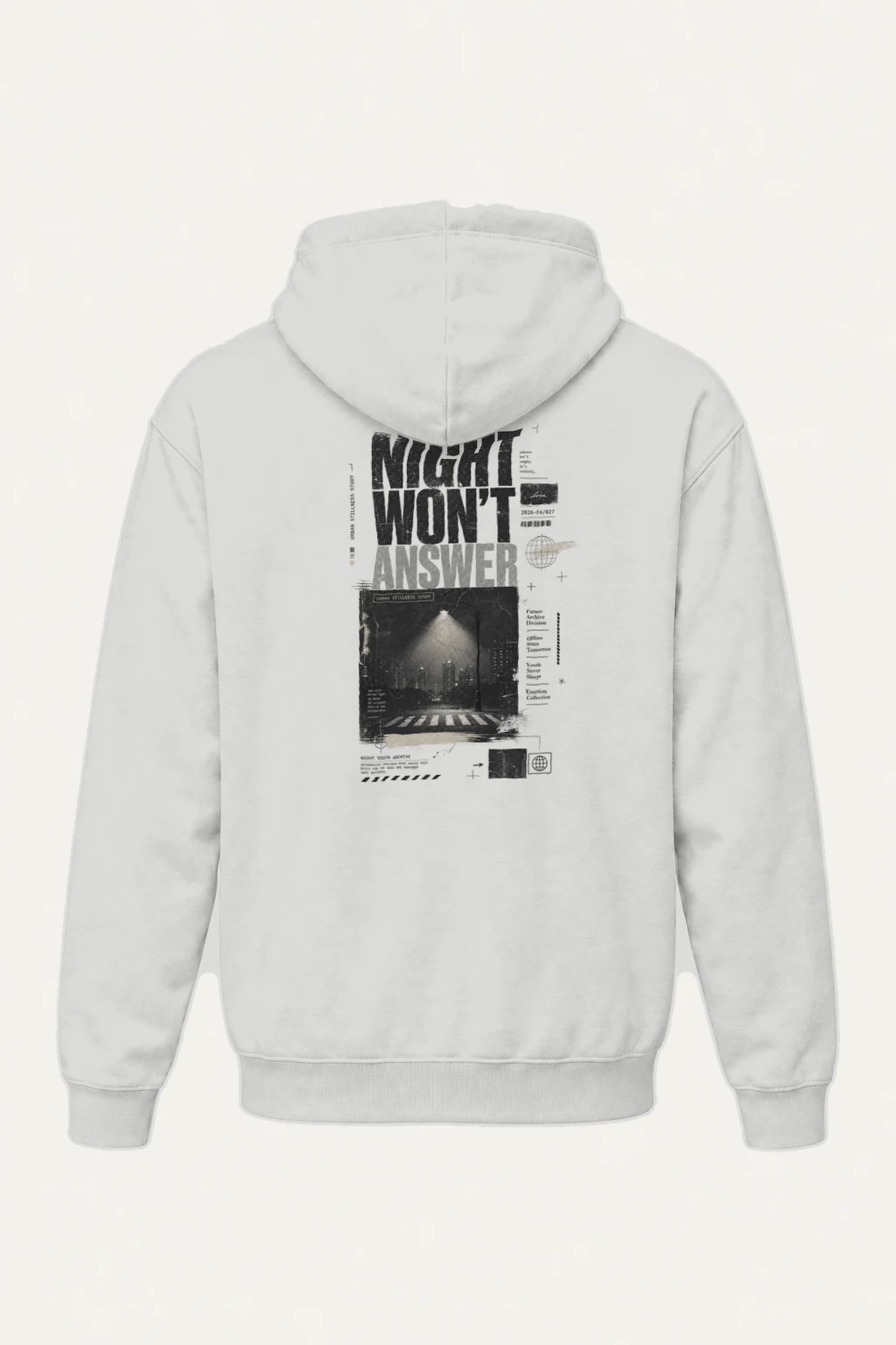 "Night Won’t Answer" Heavy Blend Unisex Pullover Hoodie | Gildan 18500
