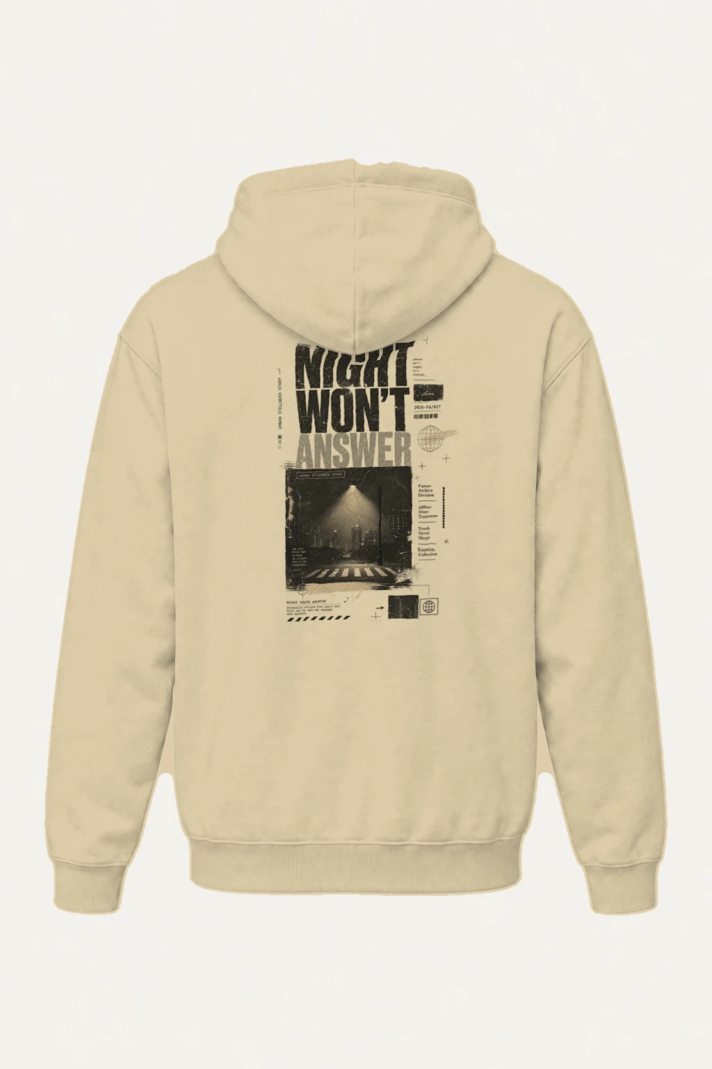 "Night Won’t Answer" Heavy Blend Unisex Pullover Hoodie | Gildan 18500