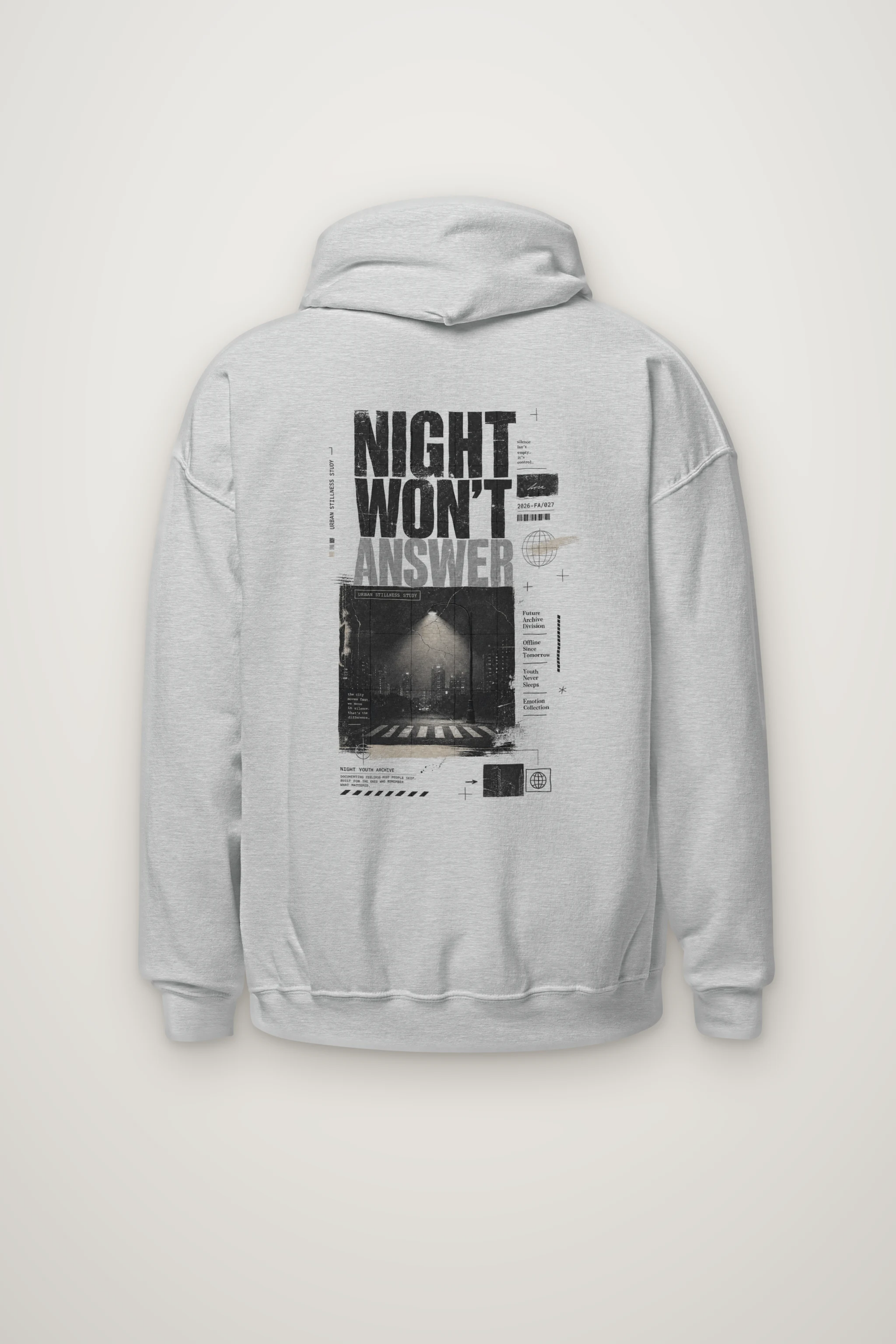 "Night Won’t Answer" Heavy Blend Unisex Pullover Hoodie