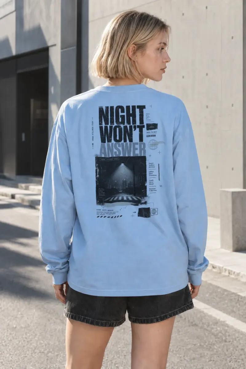 "Night Won’t Answer" Unisex Longsleeve T-shirt | Gildan 2400