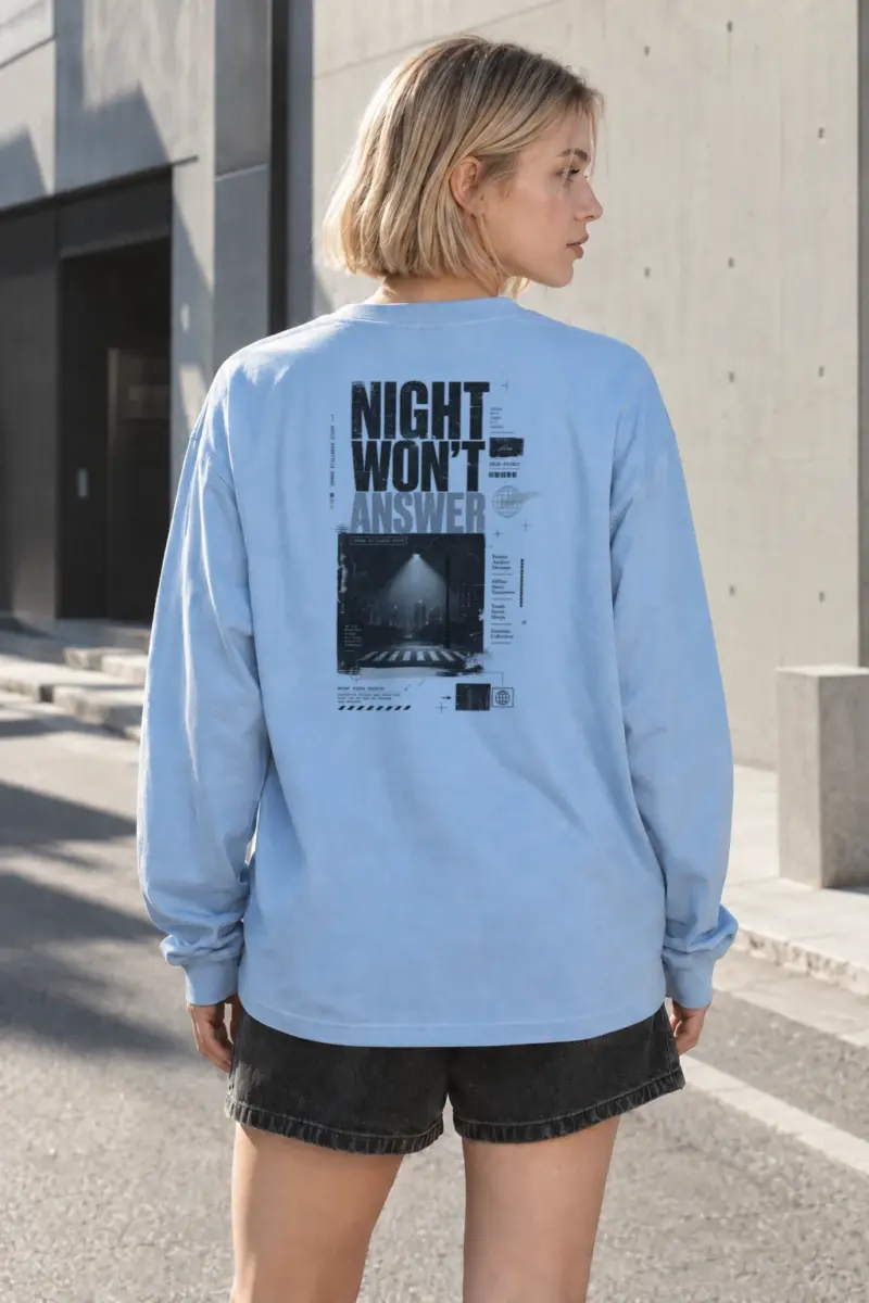"Night Won’t Answer" Unisex Longsleeve T-shirt | Gildan 2400