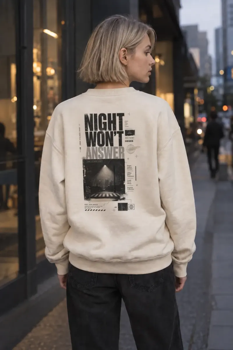 "Night Won’t Answer" Unisex Sponge Fleece Crewneck Sweatshirt | Bella + Canvas 3901