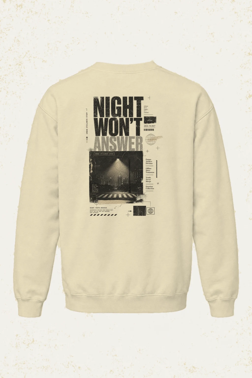 "Night Won’t Answer" Unisex Sponge Fleece Crewneck Sweatshirt | Bella + Canvas 3901