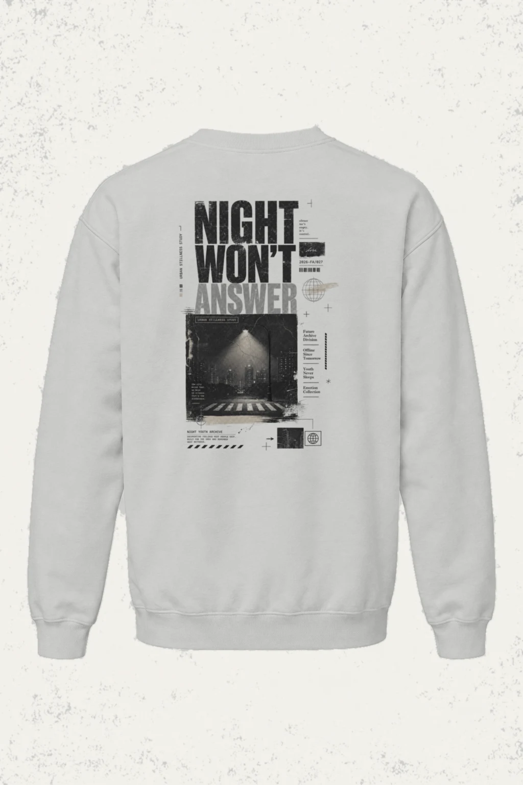 "Night Won’t Answer" Unisex Sponge Fleece Crewneck Sweatshirt | Bella + Canvas 3901