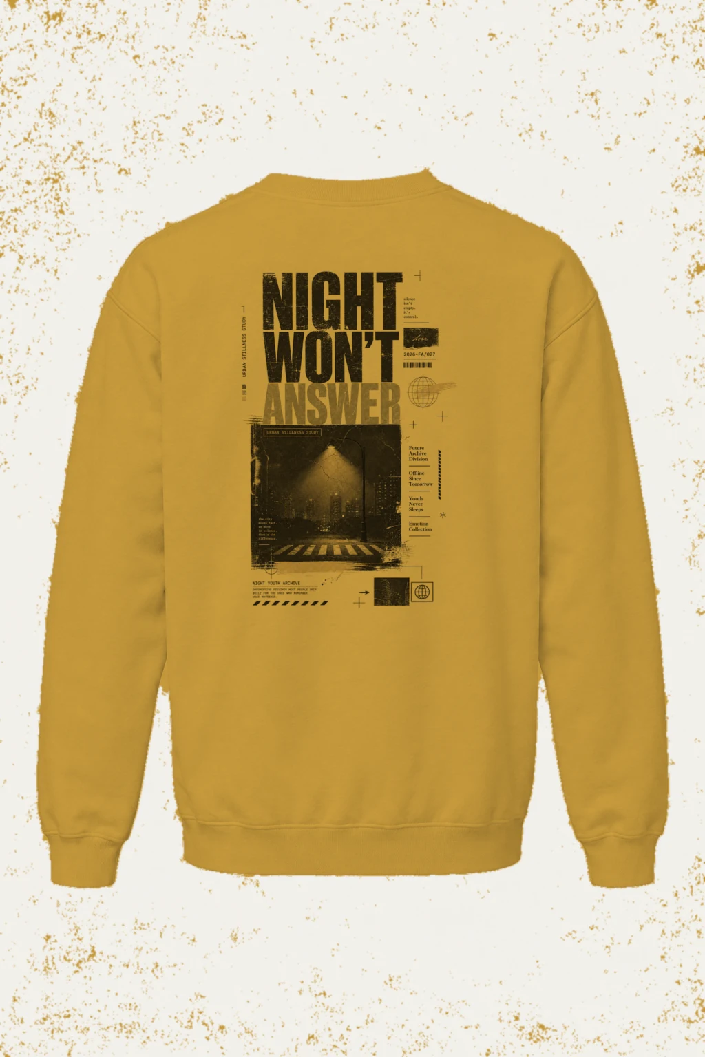 "Night Won’t Answer" Unisex Sponge Fleece Crewneck Sweatshirt | Bella + Canvas 3901