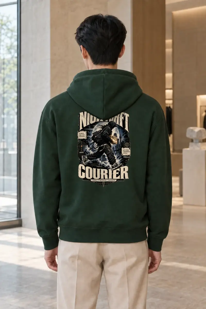 "Nightshift Courier" Heavy Blend Unisex Pullover Hoodie | Gildan 18500