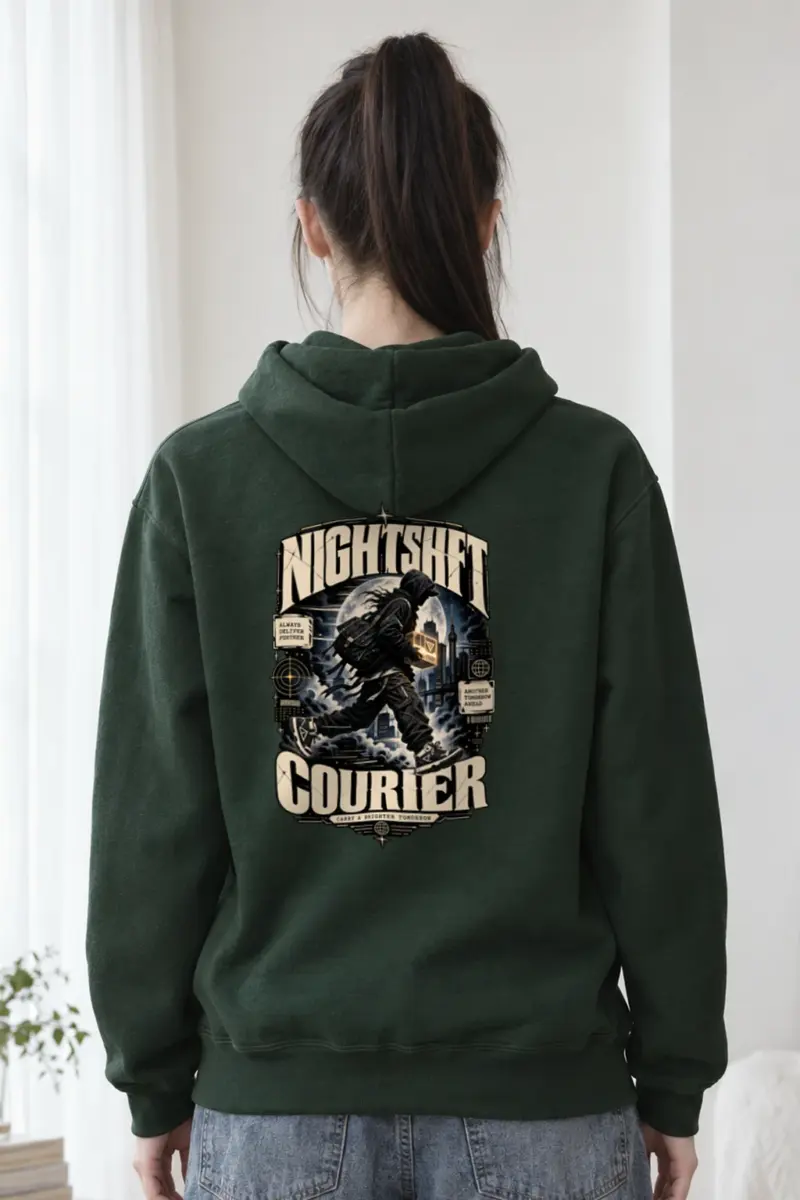 "Nightshift Courier" Heavy Blend Unisex Pullover Hoodie