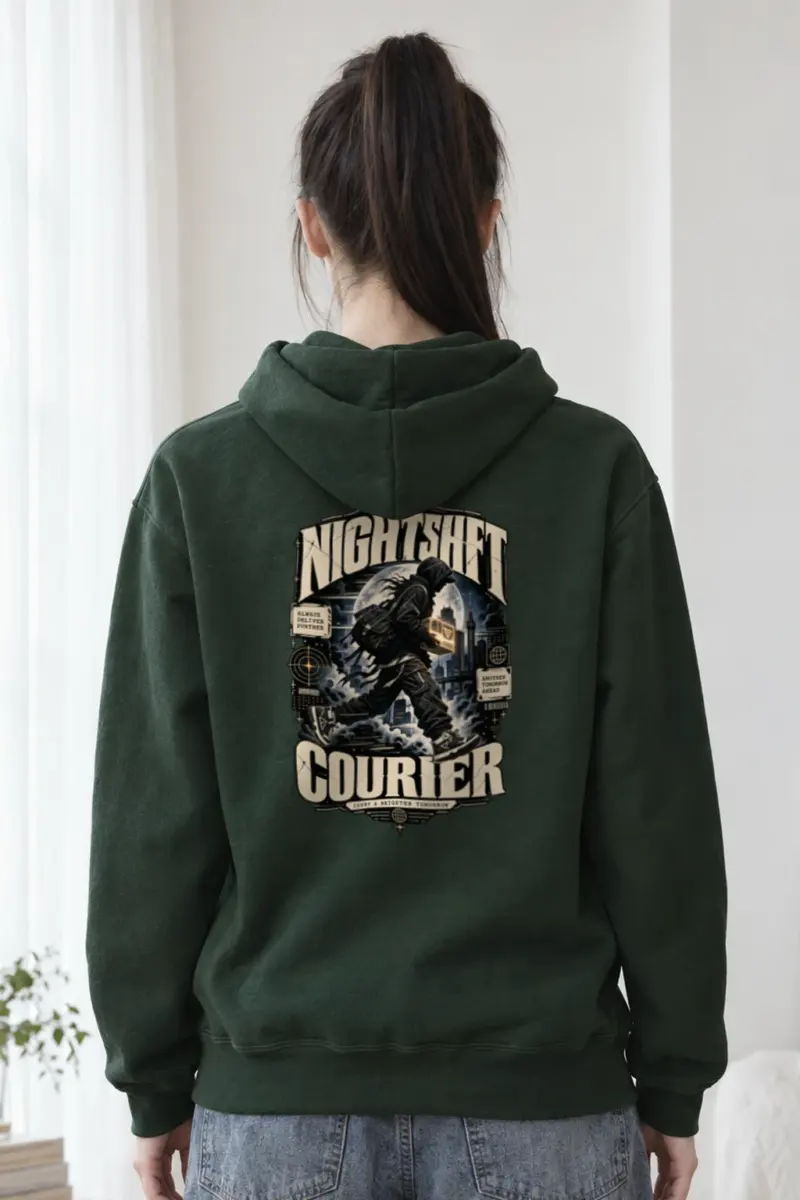 "Nightshift Courier" Heavy Blend Unisex Pullover Hoodie