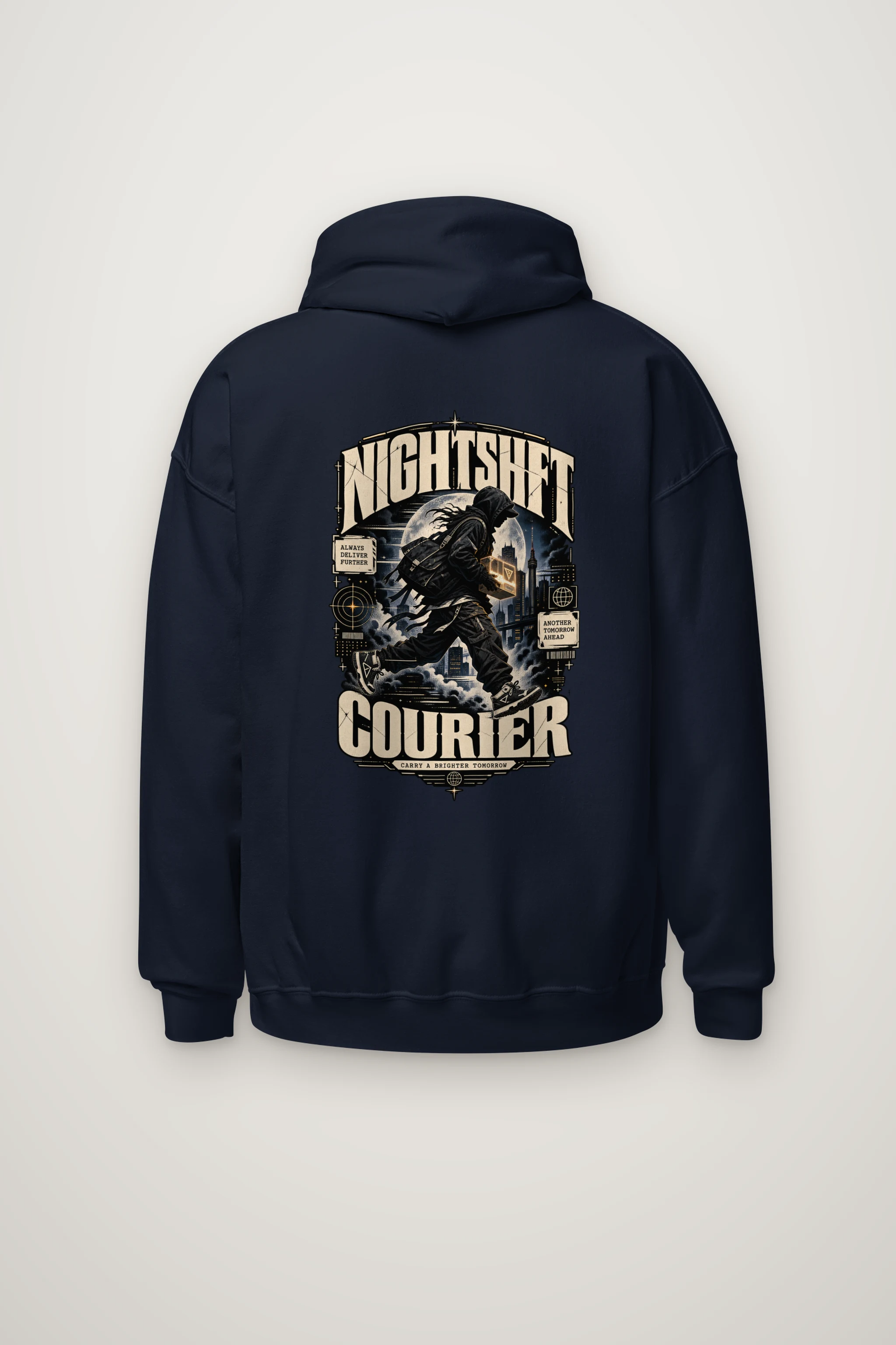 "Nightshift Courier" Heavy Blend Unisex Pullover Hoodie
