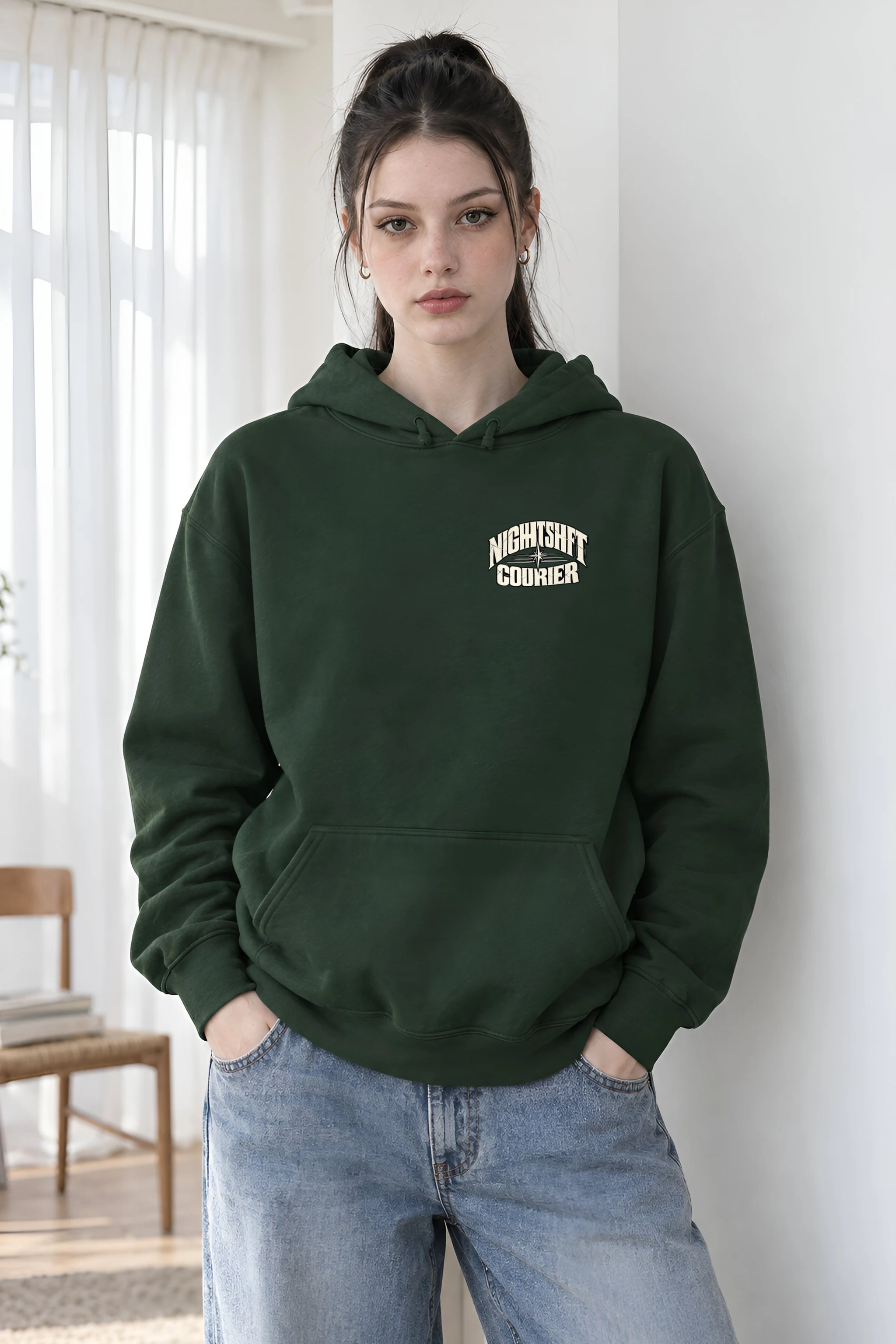 "Nightshift Courier" Heavy Blend Unisex Pullover Hoodie