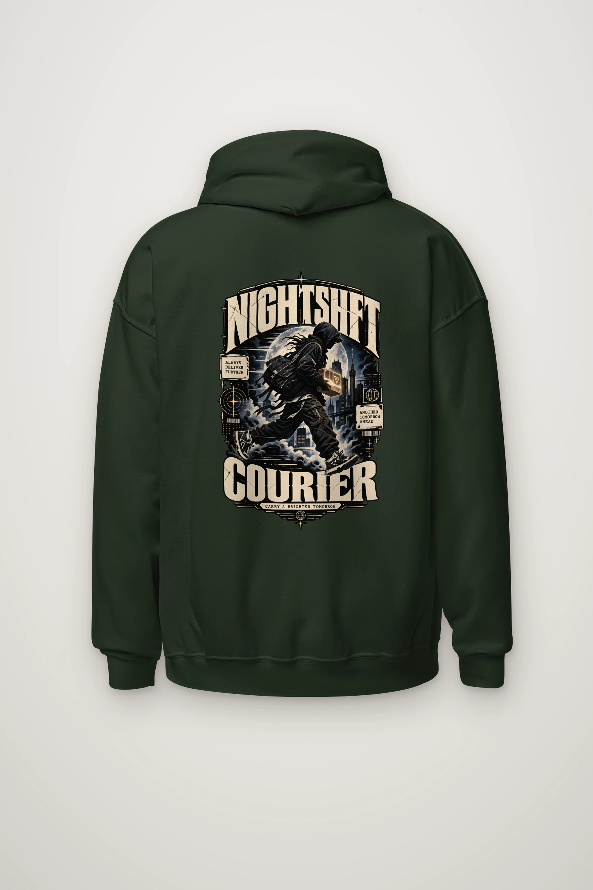 "Nightshift Courier" Heavy Blend Unisex Pullover Hoodie