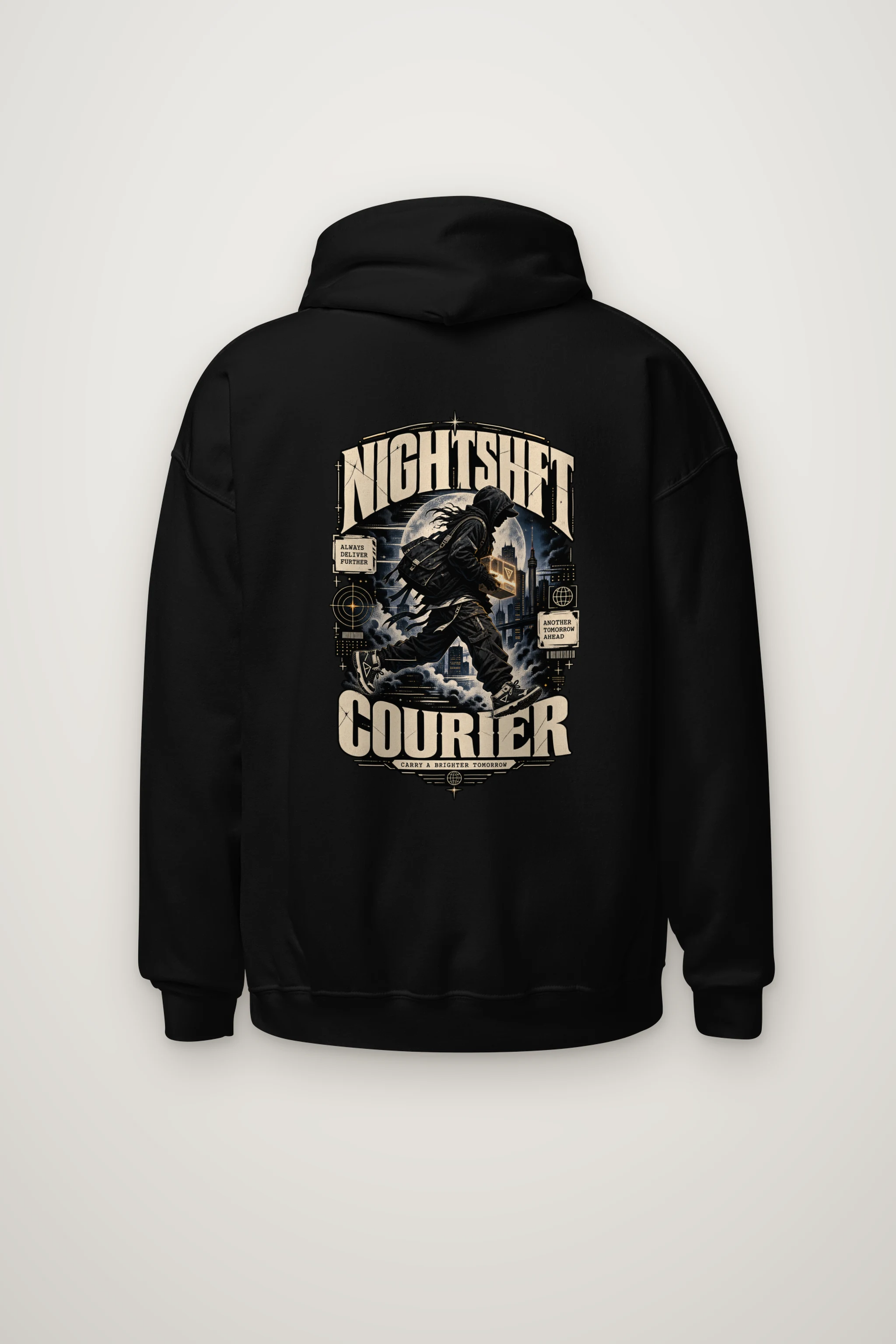 "Nightshift Courier" Heavy Blend Unisex Pullover Hoodie