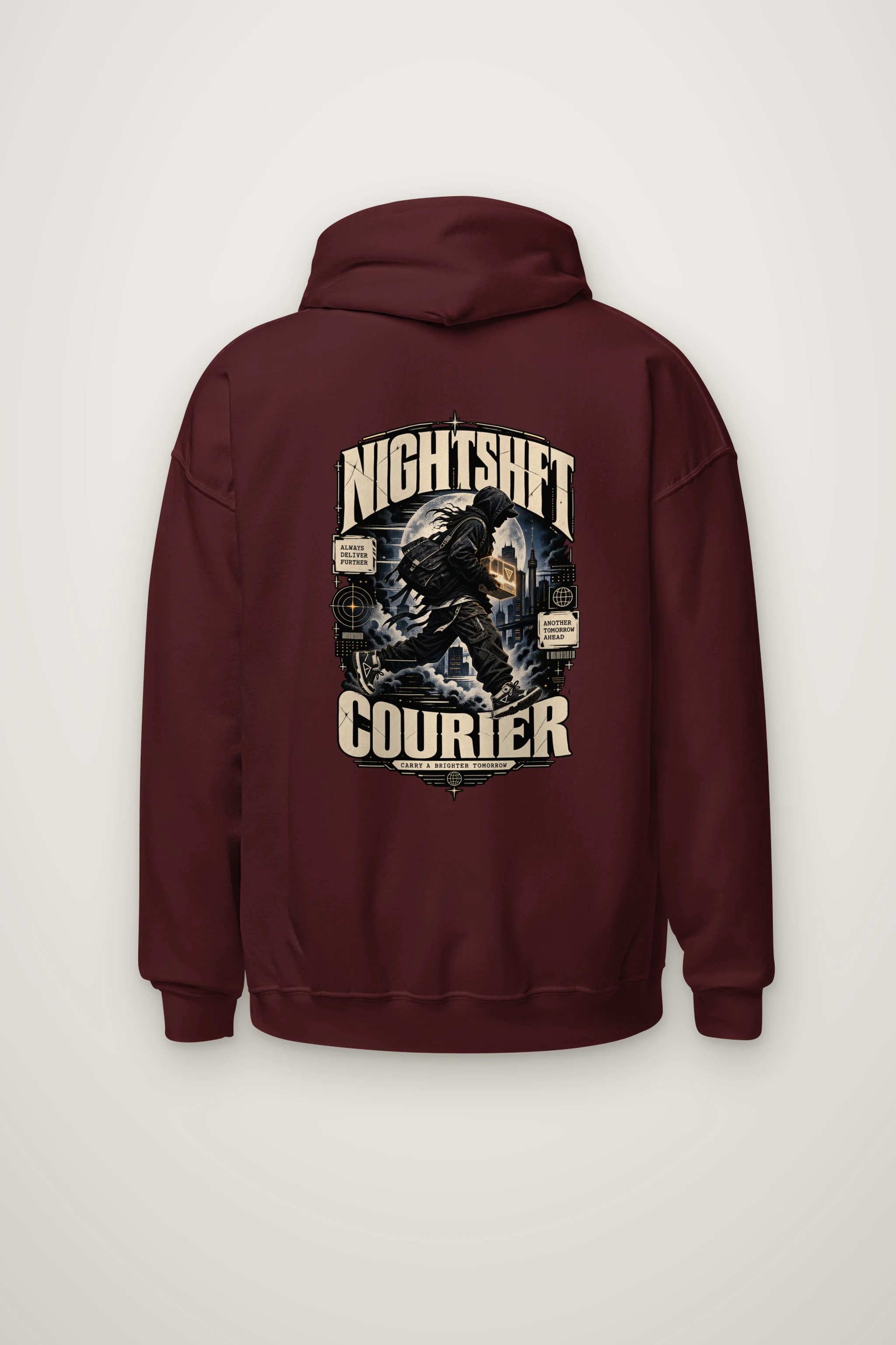 "Nightshift Courier" Heavy Blend Unisex Pullover Hoodie