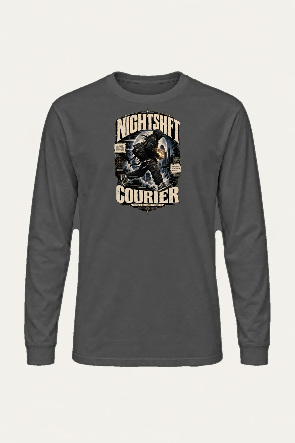 "Nightshift Courier" Unisex Longsleeve T-shirt | Gildan 2400