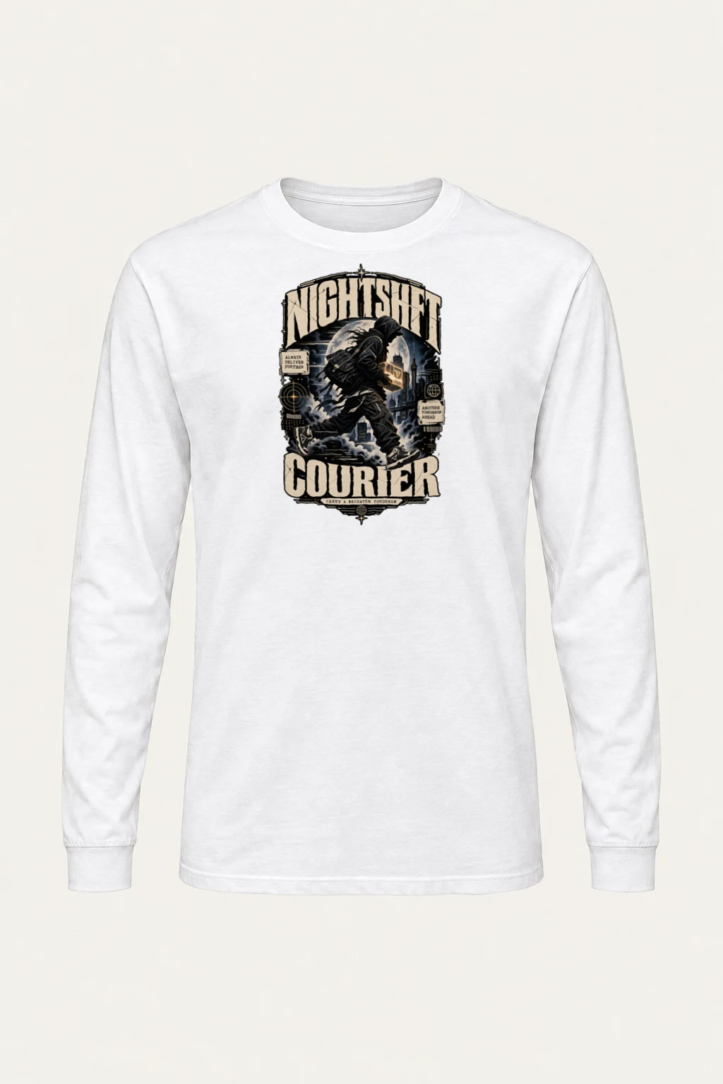 "Nightshift Courier" Unisex Longsleeve T-shirt | Gildan 2400