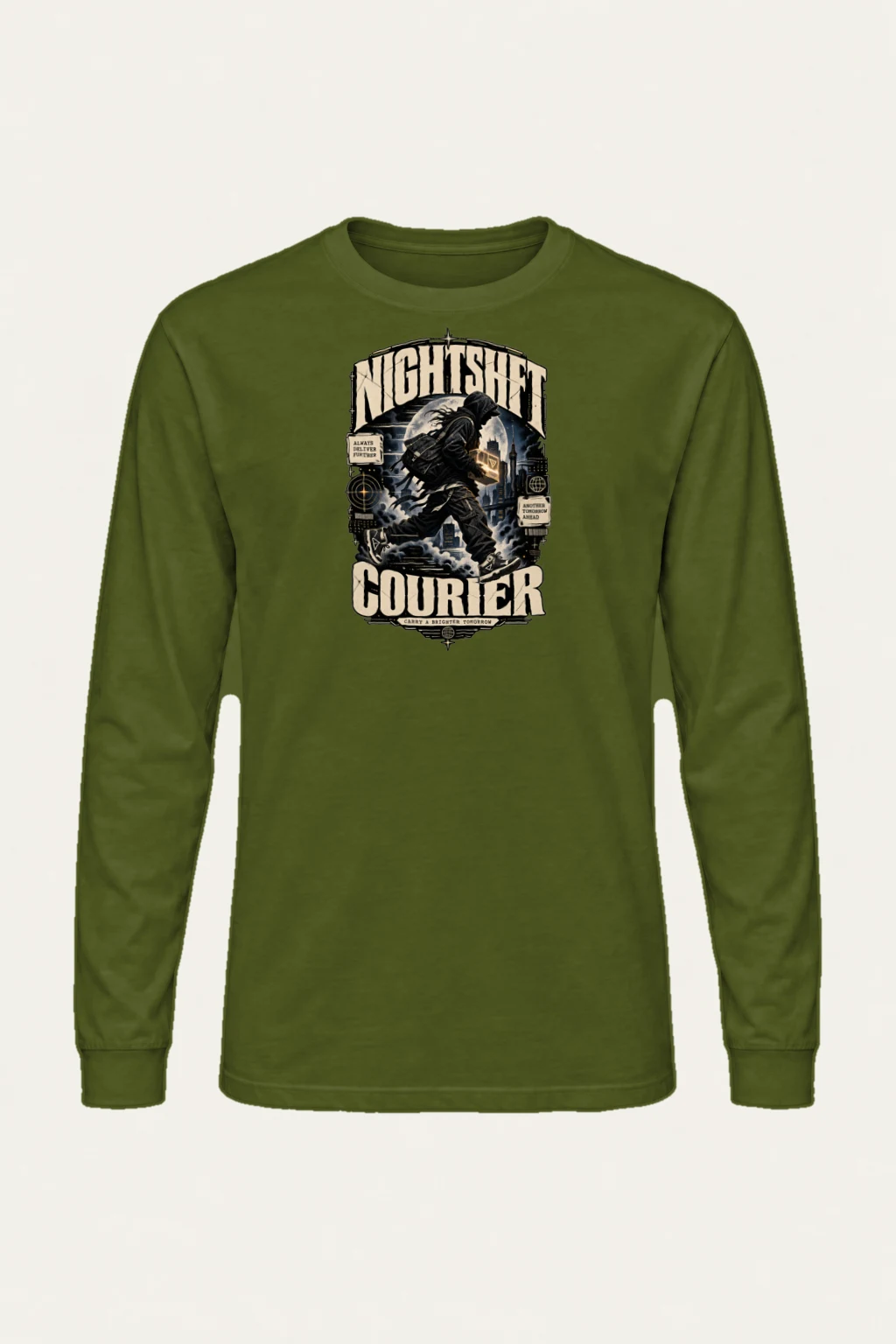 "Nightshift Courier" Unisex Longsleeve T-shirt | Gildan 2400