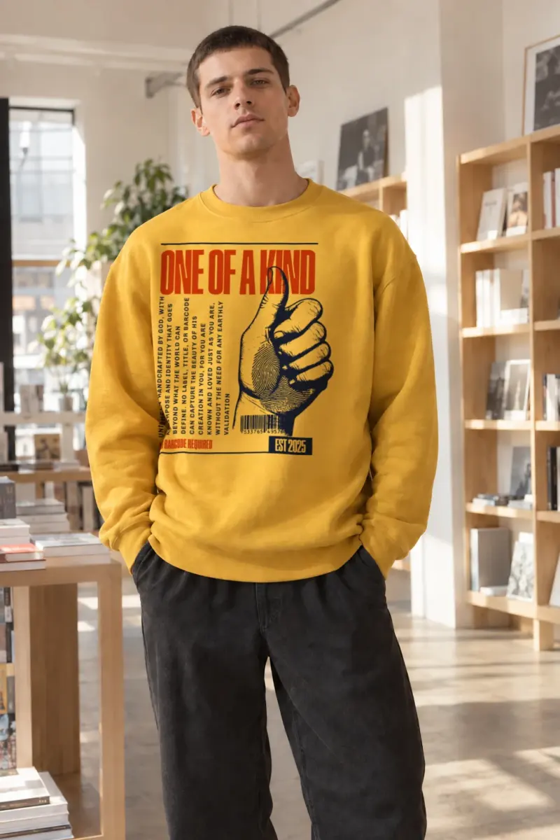 “No Barcode Required” Heavy Blend Unisex Crewneck Sweatshirt | Gildan 18000