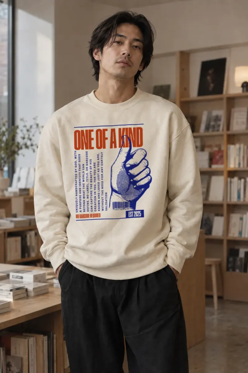 “No Barcode Required” Unisex Sponge Fleece Crewneck Sweatshirt | Bella + Canvas 3901