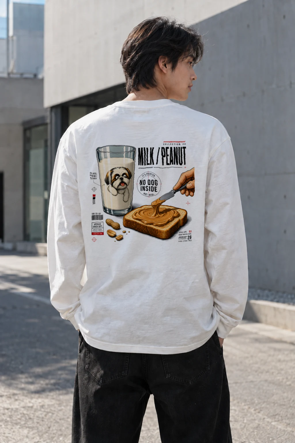 "No Dog Inside" Unisex Longsleeve T-shirt | Gildan 2400