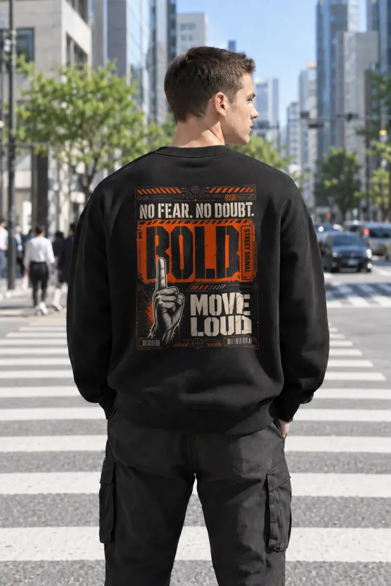 "No Fear No Future" Heavy Blend Unisex Crewneck Sweatshirt | Gildan 18000