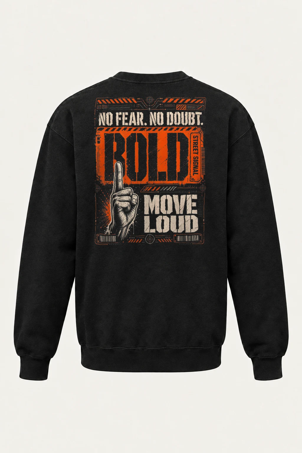 "No Fear No Future" Heavy Blend Unisex Crewneck Sweatshirt | Gildan 18000