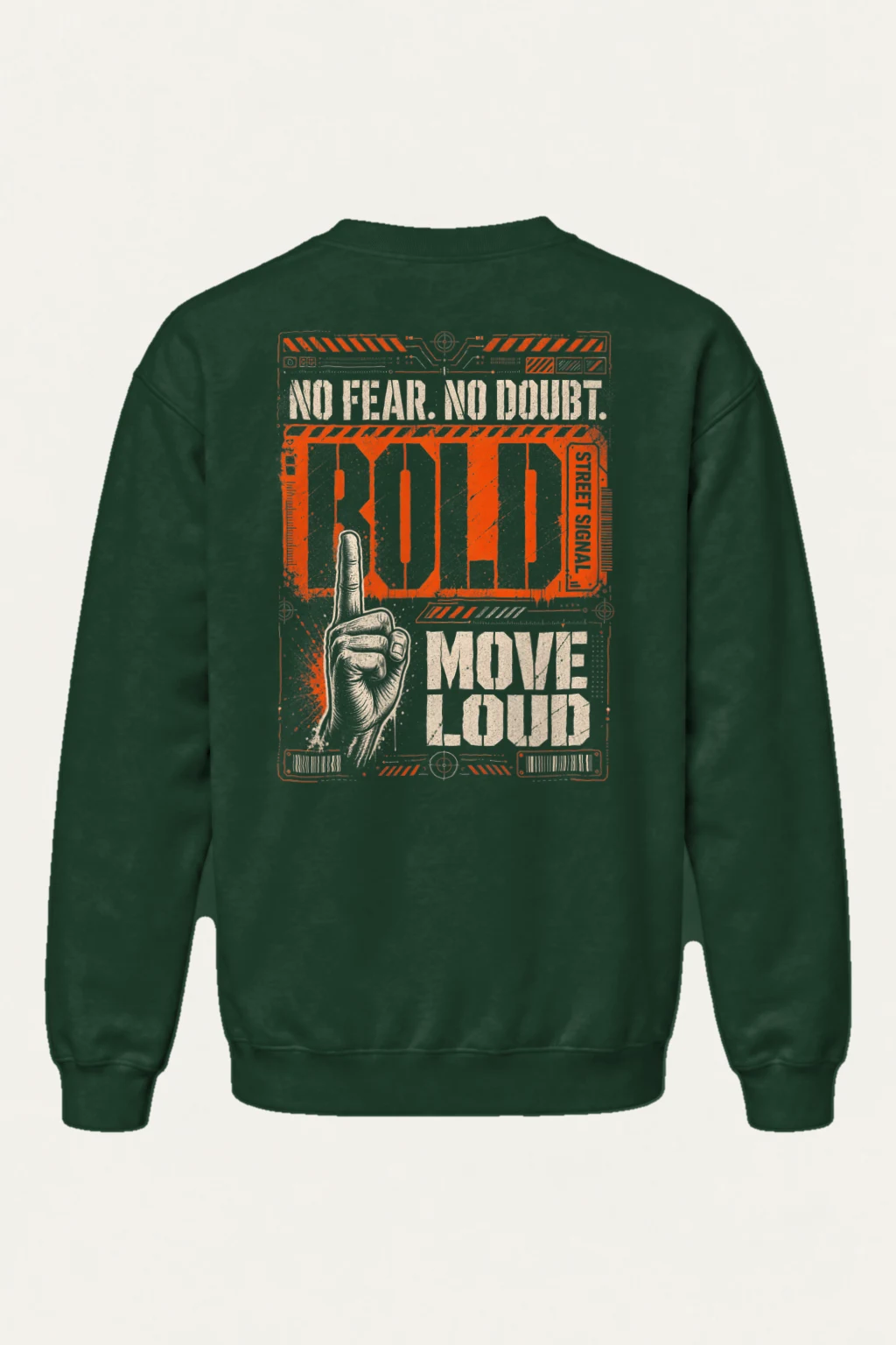 "No Fear No Future" Heavy Blend Unisex Crewneck Sweatshirt | Gildan 18000
