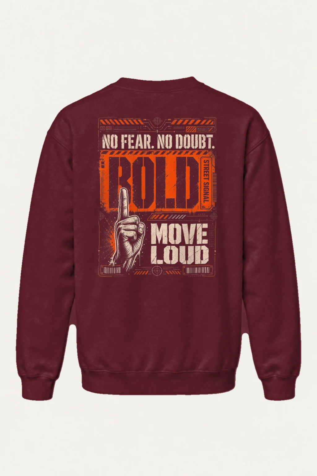 "No Fear No Future" Heavy Blend Unisex Crewneck Sweatshirt | Gildan 18000