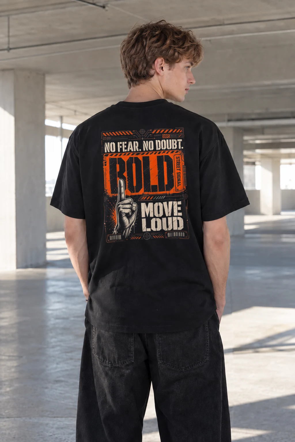 "No Fear No Future" Heavyweight Unisex Crewneck T-shirt | Gildan 5000