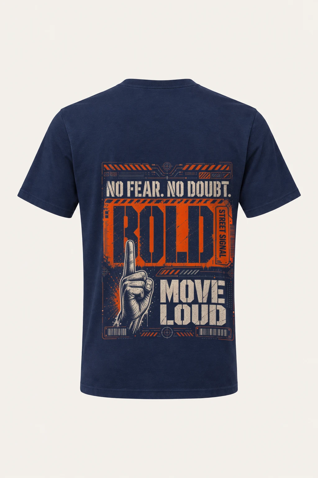 "No Fear No Future" Heavyweight Unisex Crewneck T-shirt | Gildan 5000
