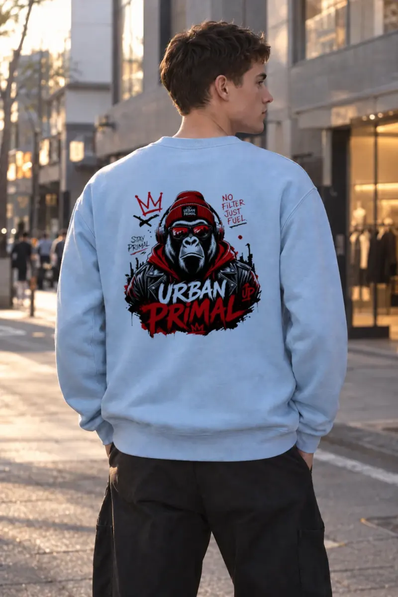 “No Filter Just Fuel” Heavy Blend Unisex Crewneck Sweatshirt | Gildan 18000