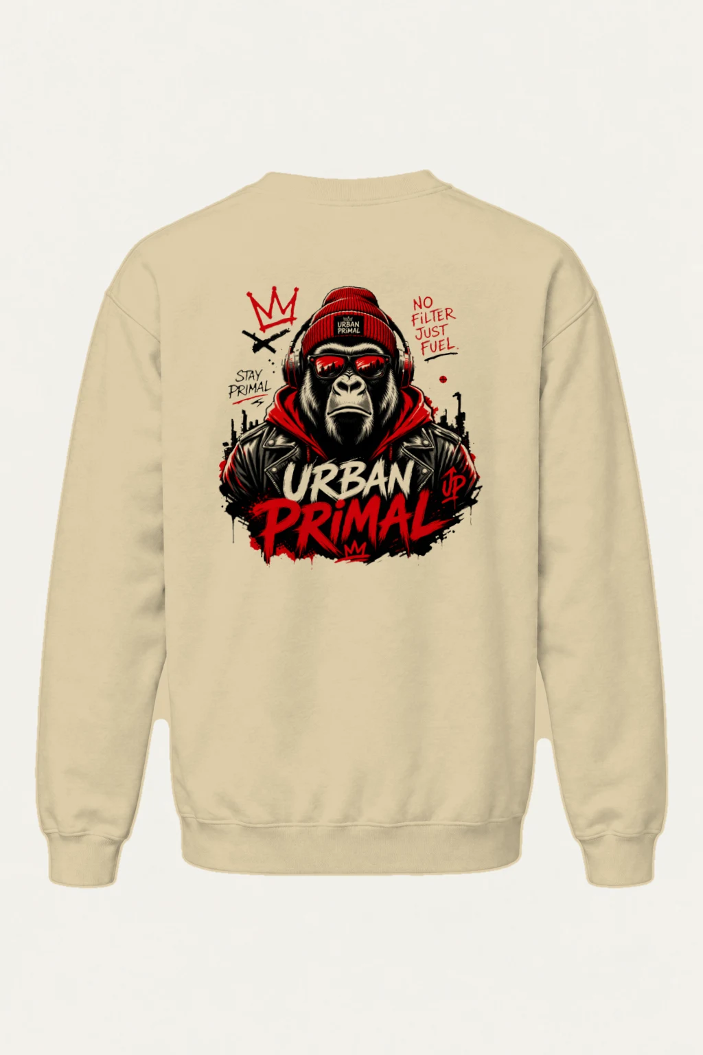 "No Filter Just Fuel" Heavy Blend Unisex Crewneck Sweatshirt | Gildan 18000