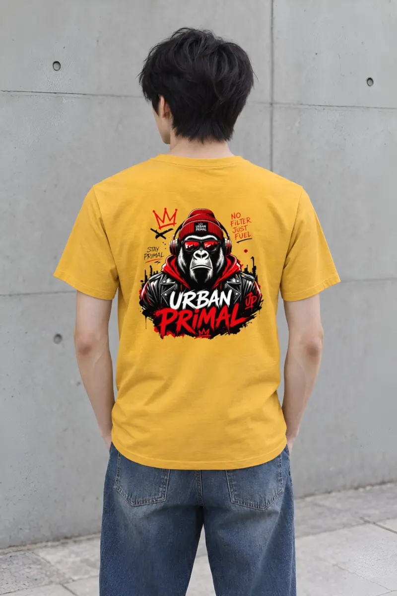 "No Filter Just Fuel" Heavyweight Unisex Crewneck T-shirt
