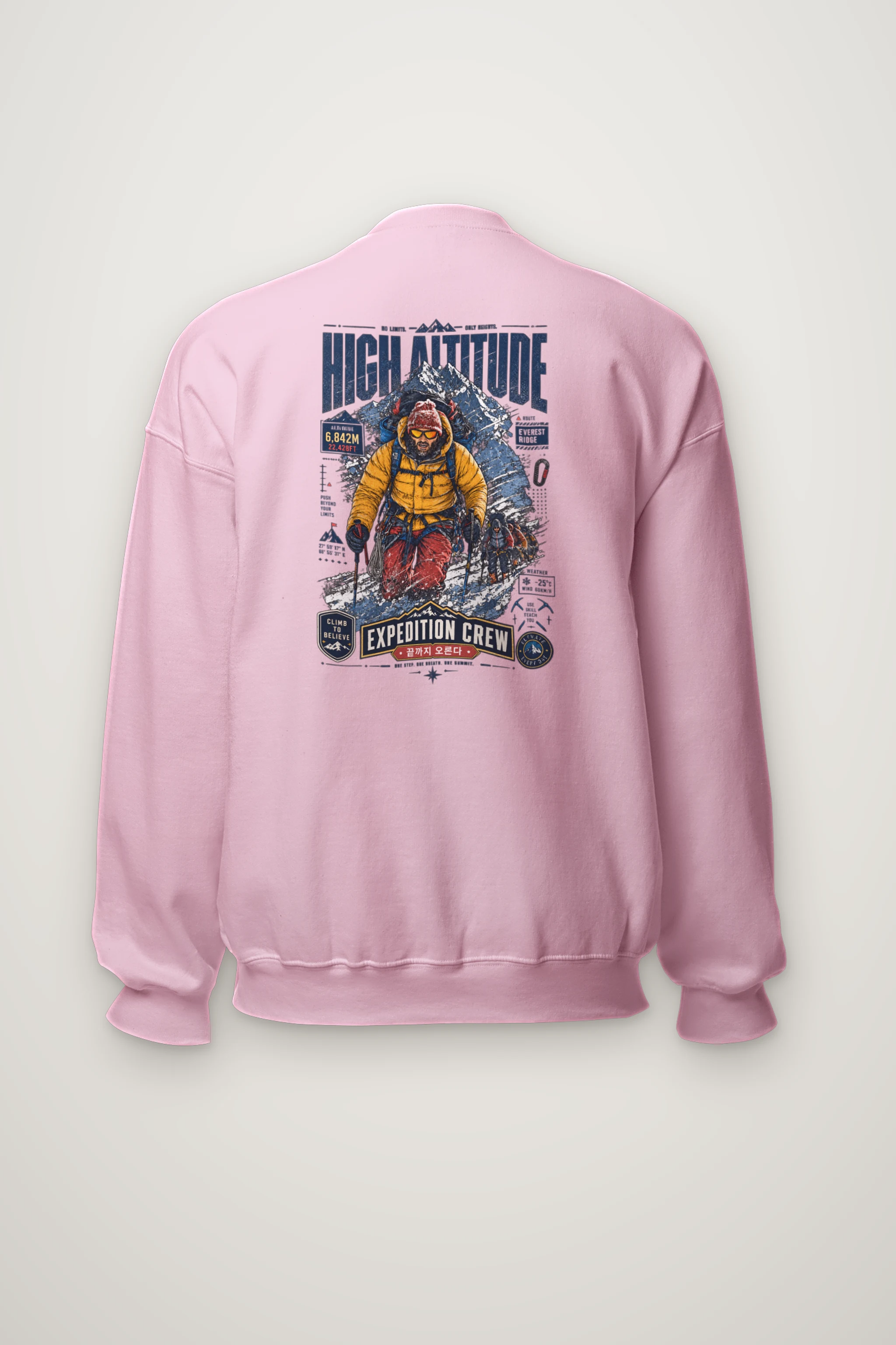"No Limits Only Heights" Heavy Blend Unisex Crewneck Sweatshirt