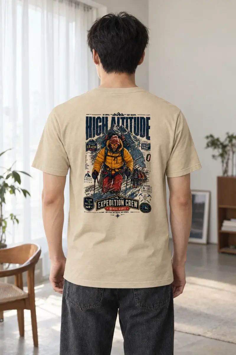 "No Limits Only Heights" Heavyweight Unisex Crewneck T-shirt | Gildan 5000