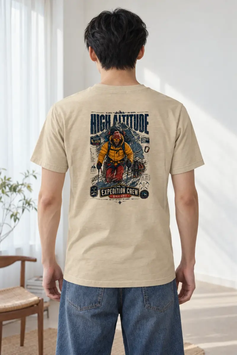 "No Limits Only Heights" Heavyweight Unisex Crewneck T-shirt