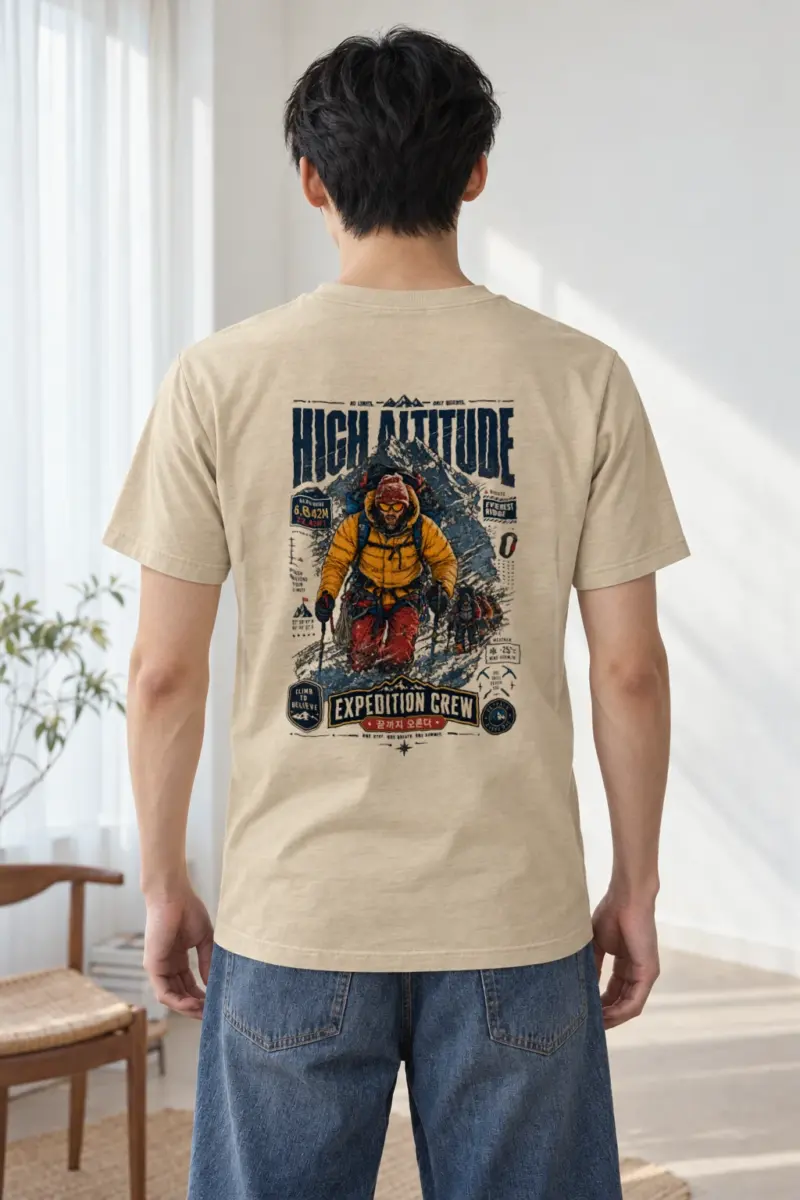"No Limits Only Heights" Heavyweight Unisex Crewneck T-shirt