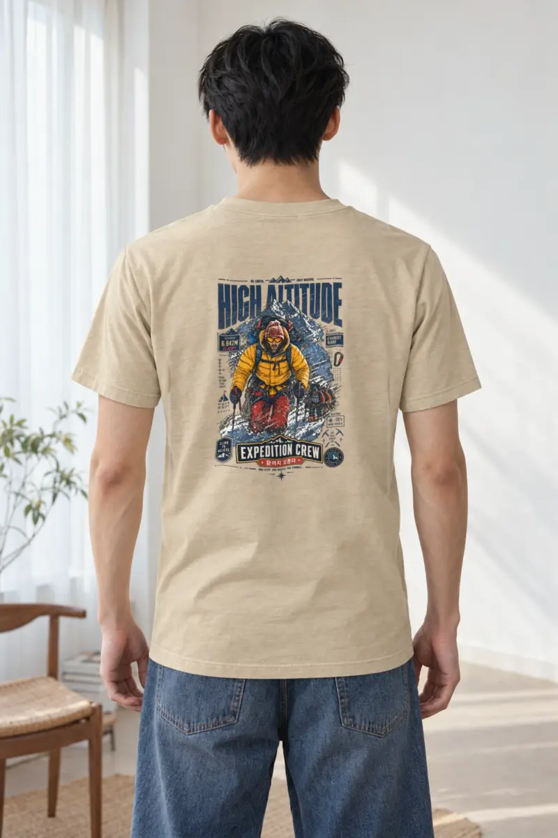 "No Limits Only Heights" Heavyweight Unisex Crewneck T-shirt